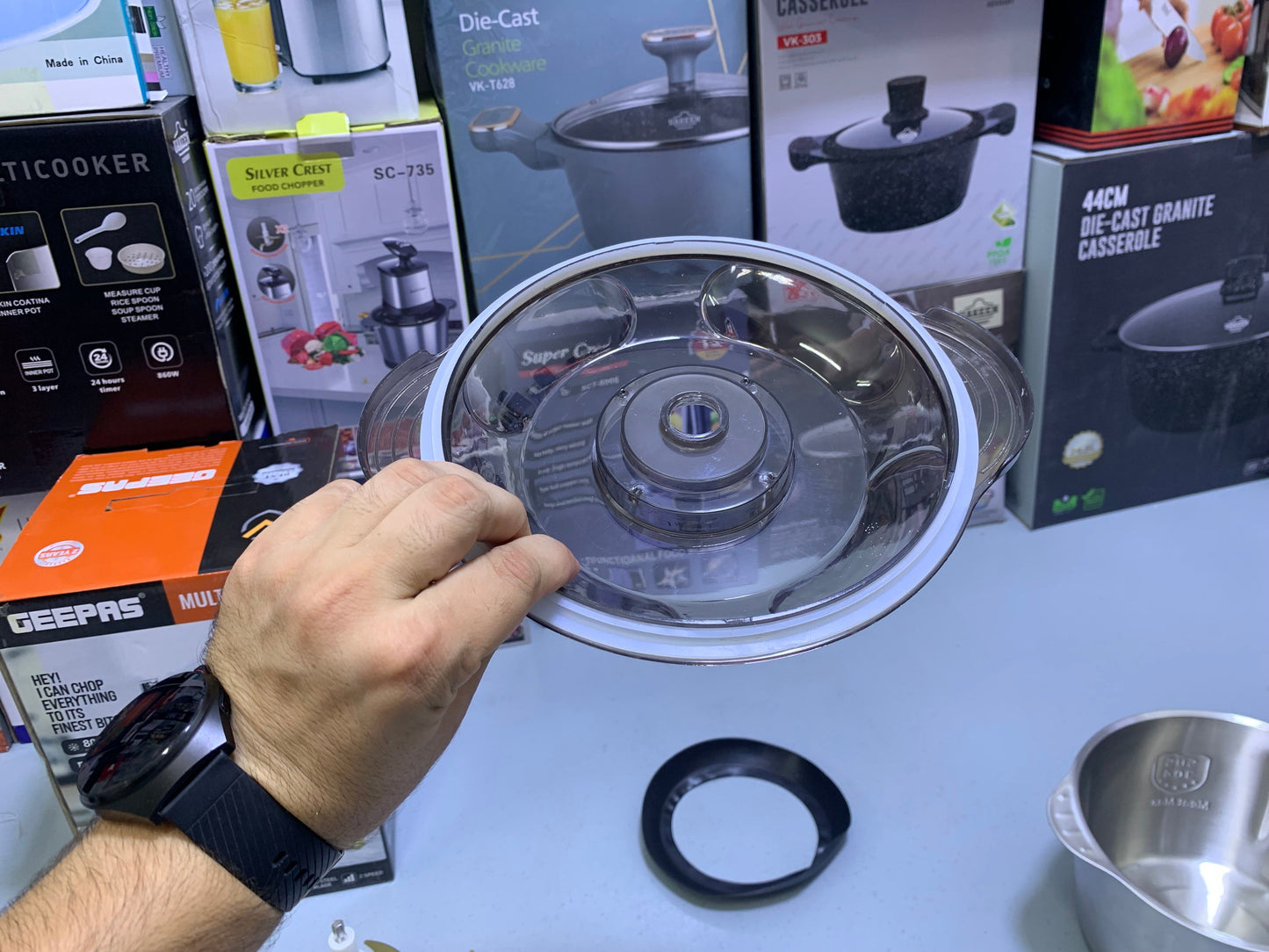 Geepas Multi Chopper 800w and 5L Stainless Steel Double Blades