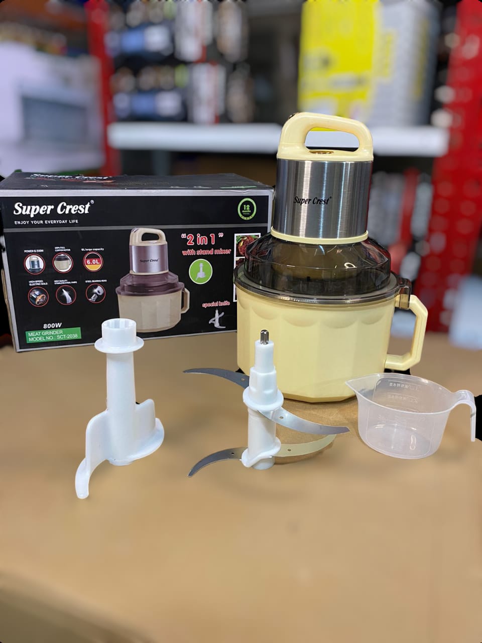 Super Crest 2 in 1 Chopper & Stand Mixer
