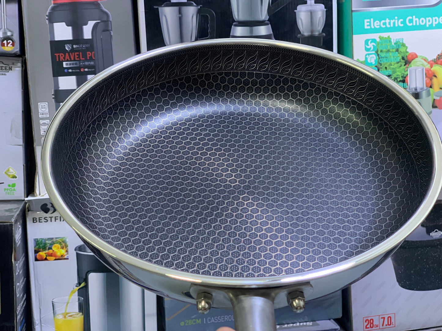 Shallow Skillet Laser Coating Non Stick