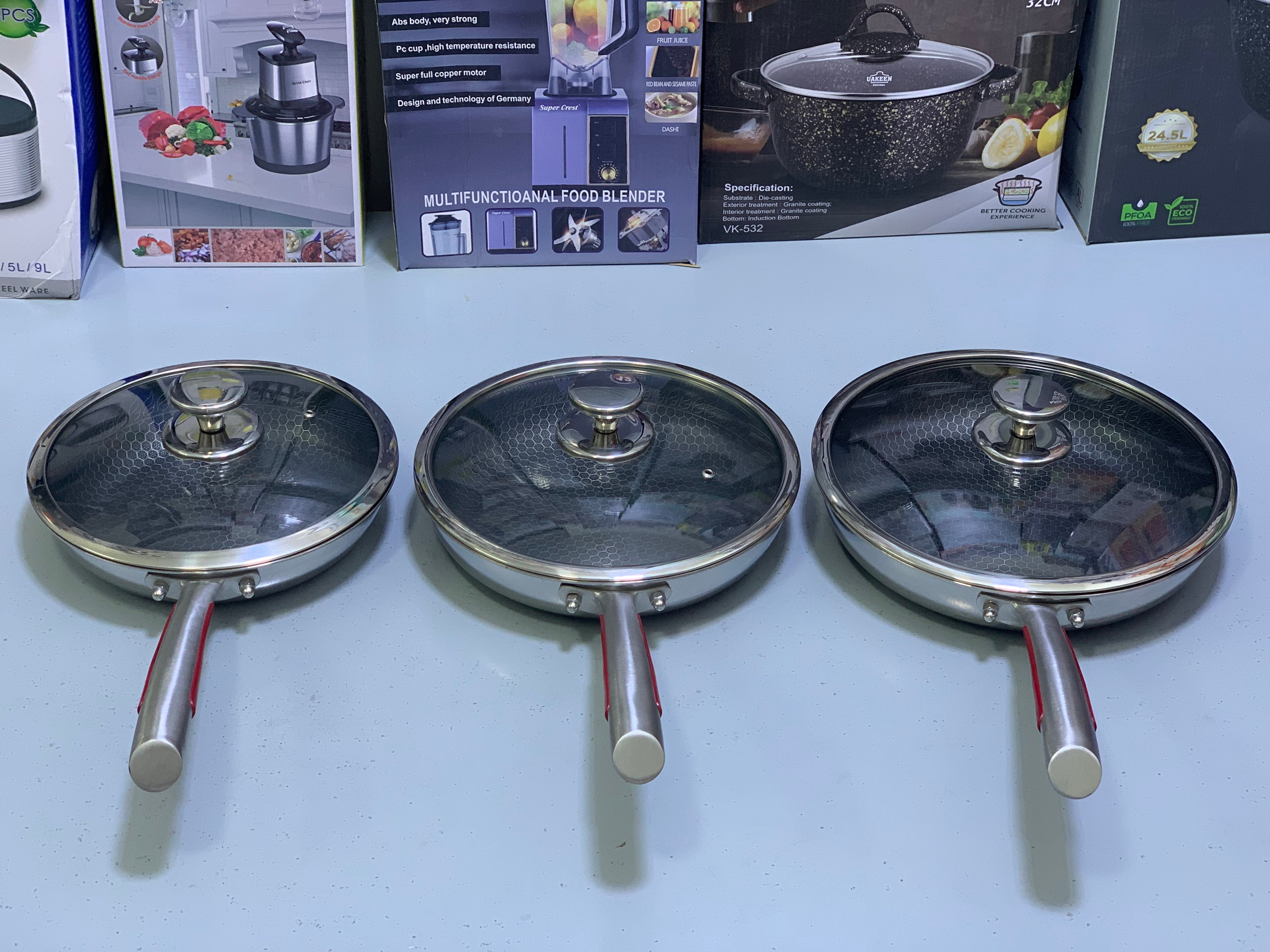 Shallow Skillet Laser Coating Non Stick