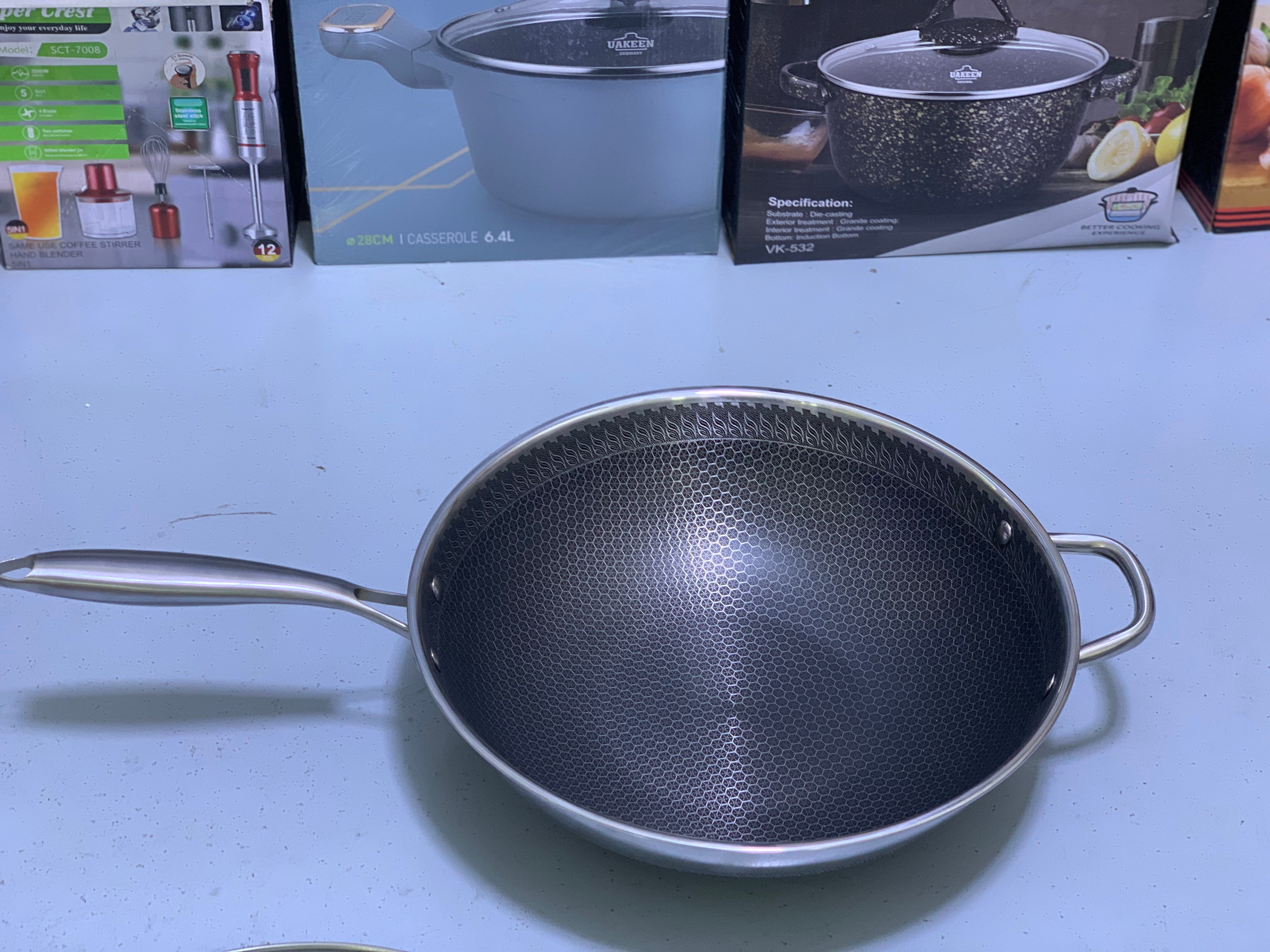 Laser Coating Deep Frying Pan | Deep Frying Wok