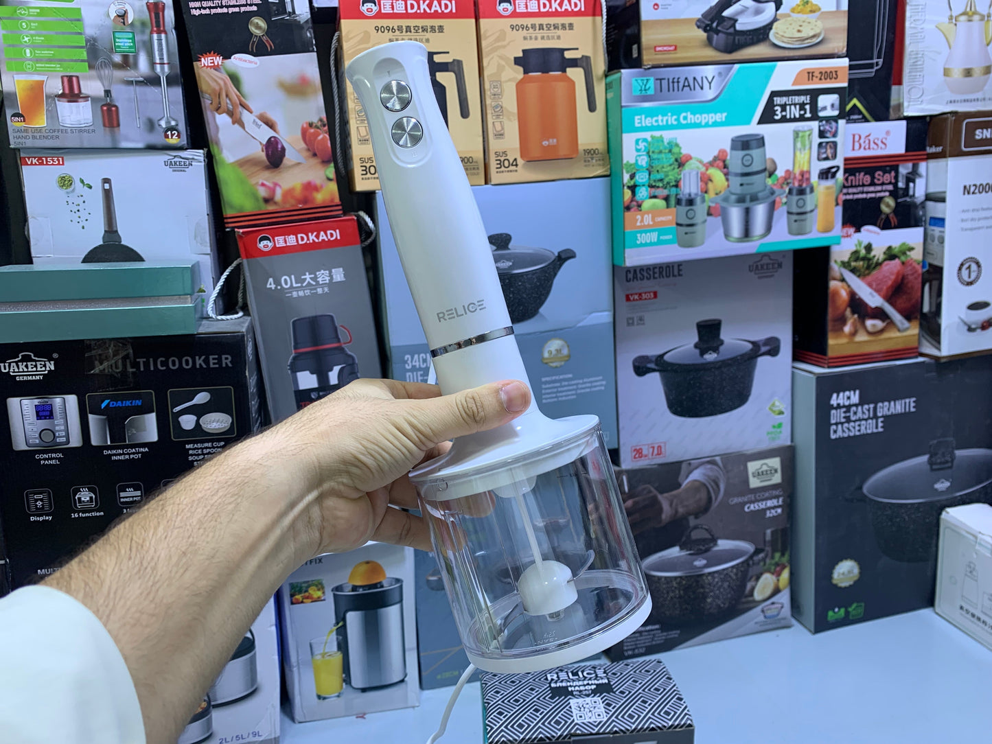 Relice Hand Blender Set Stainless Steel 900w Model RL-257