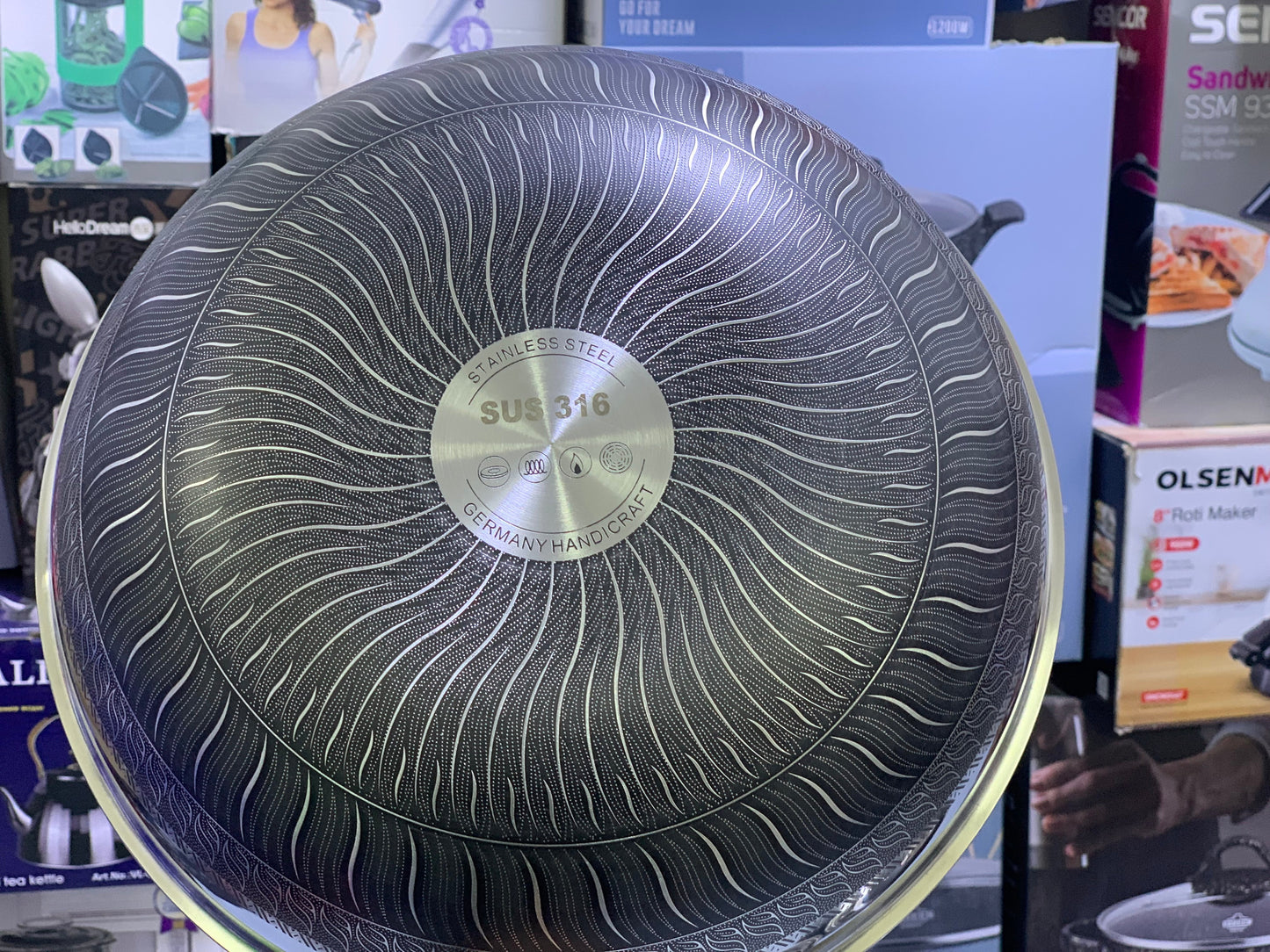 Laser Coating Deep Frying Handi and Frying pan